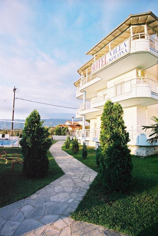 Villa Kolona Leptokaryá Buitenkant foto
